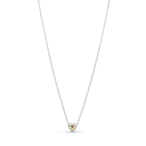 Collar Corazón Cúpula Dorada - 399399C00-45