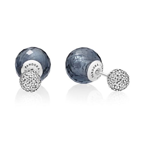 Pendientes Gotas Brillantes Azul Medianoche - 296355NBC