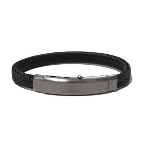 Pulsera BORSARI NAUTICO Black Talla M - BR-POLY535B