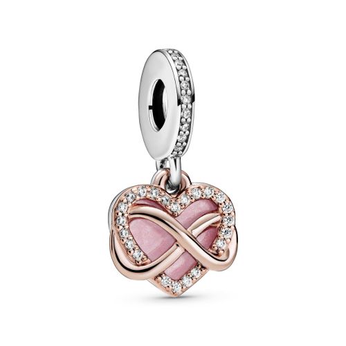 Charm Brillo Rosa Corazón Infinito - 788878C01