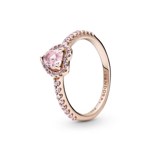 Anillo Corazón Brillante Elevado - 188421C04-52