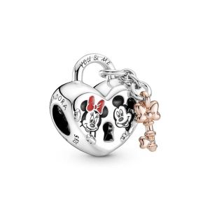 Charm Candado Mickey & Minnie Mouse de Disney - 780109C01