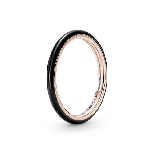 Anillo Esmalte Negro Pandora ME - 189655C01-52
