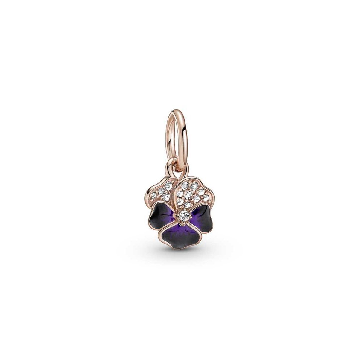 Charm Penjoll Flor Pensament Morat - 780776C01 Charm Penjoll Flor Pensament Morat - 780776C01