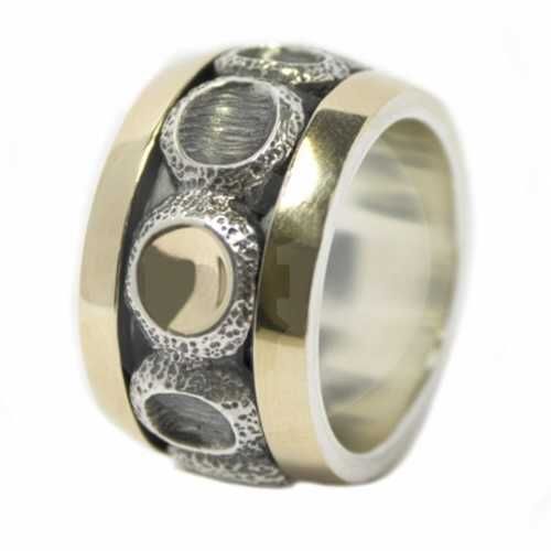 Anillo STYLIANO de Plata y Oro - AR 211