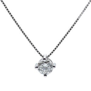 Colgante oro blanco y diamante VI 0,50 cts - CLN002556 50S