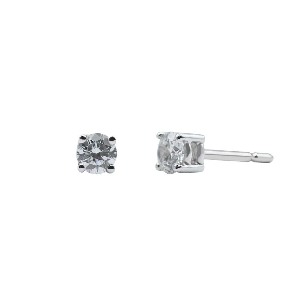 Arracades or blanc i diamants VS 0,38 cts - BB S07333 38