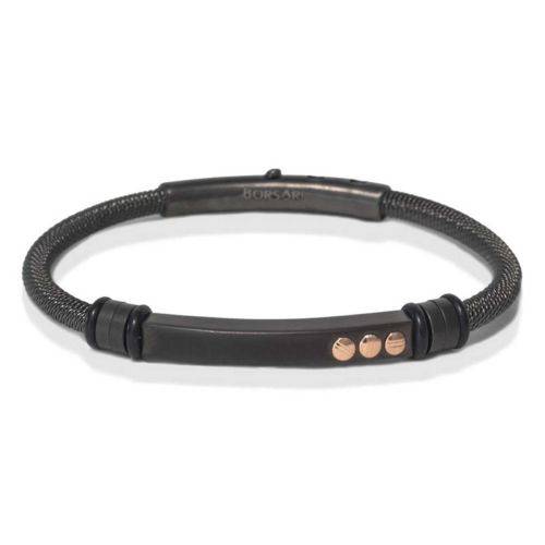 Polsera BORSARI AUDACCE ACCIAO Black talla M - BRSTAU05
