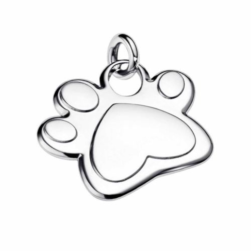 Placa per a Collar de Mascota en plata de llei Petjada Gravable - 312268C00