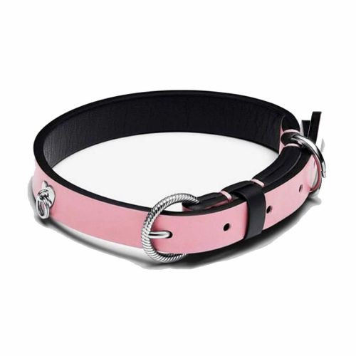 Collar per a Mascotes de Teixit Vegetal Rosa Sense Cuir - 312262C02-S