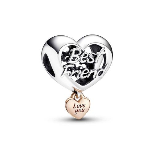 Charm plata/oro rosa Corazón Te quiero Mejor Amiga - 782243C00