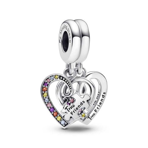 Charm Penjoll Divisible en plata de llei Trencaclosques Cors de l´Amistat - 792239C01