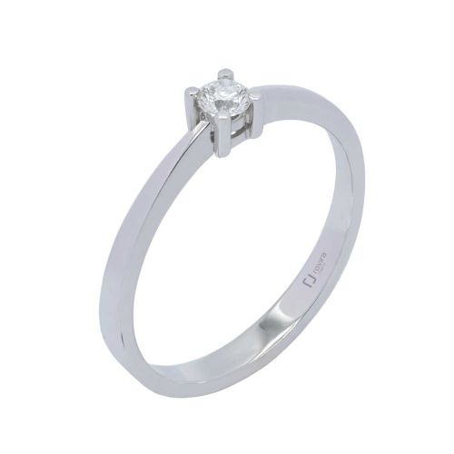 Solitari or blanc i diamant 0,05 cts