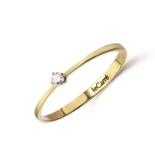 Solitario oro amarillo y diamante de 0.05 cts Solitario oro amarillo y diamante de 0.05 cts