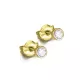 PENDIENTES DE BOTÓN ORO AMARILLO Y DIAMANTE 0.10 cts. - GB020OA.00