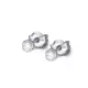 ARRACADES DE BOTÓ EN OR BLANC I DIAMANT DE 0,10 CTS - GB020OB.00