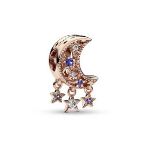 Charm oro rosa Estrella y Luna Creciente  - 789643C01