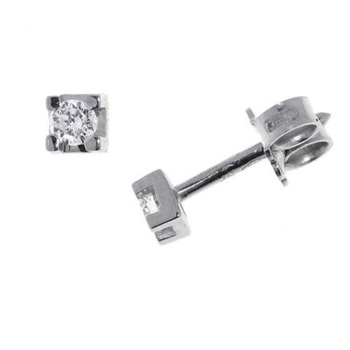 Arracades or blanc i diamant VS 0,02 cts - BB S09281 02