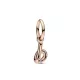 Charm Colgante oro rosa Alfabeto Letra Minúscula B - 782459C01