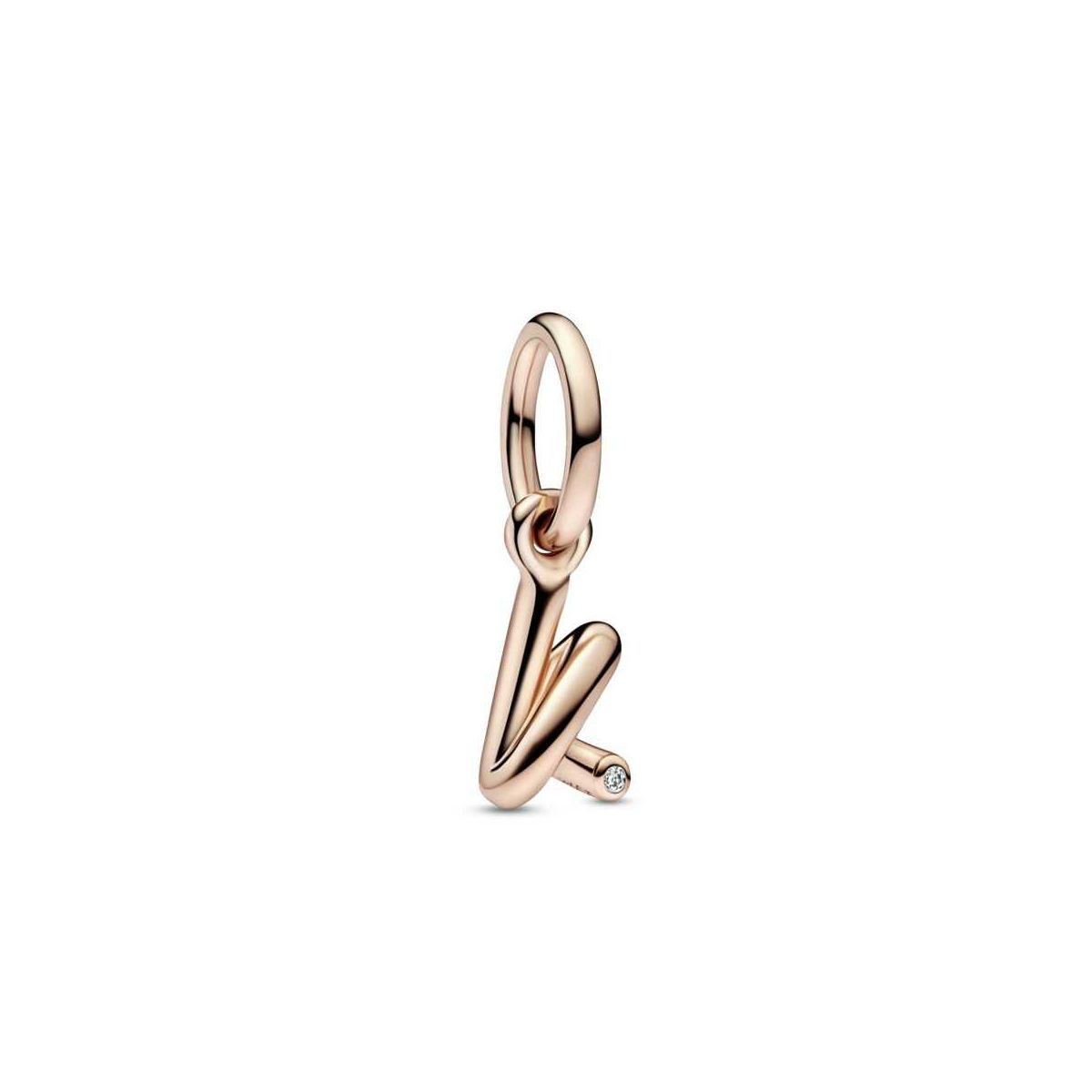 Charm Colgante oro rosa Alfabeto Letra Minúscula K - 782460C01