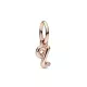 Charm Colgante oro rosa Alfabeto Letra Minúscula Q - 782476C01