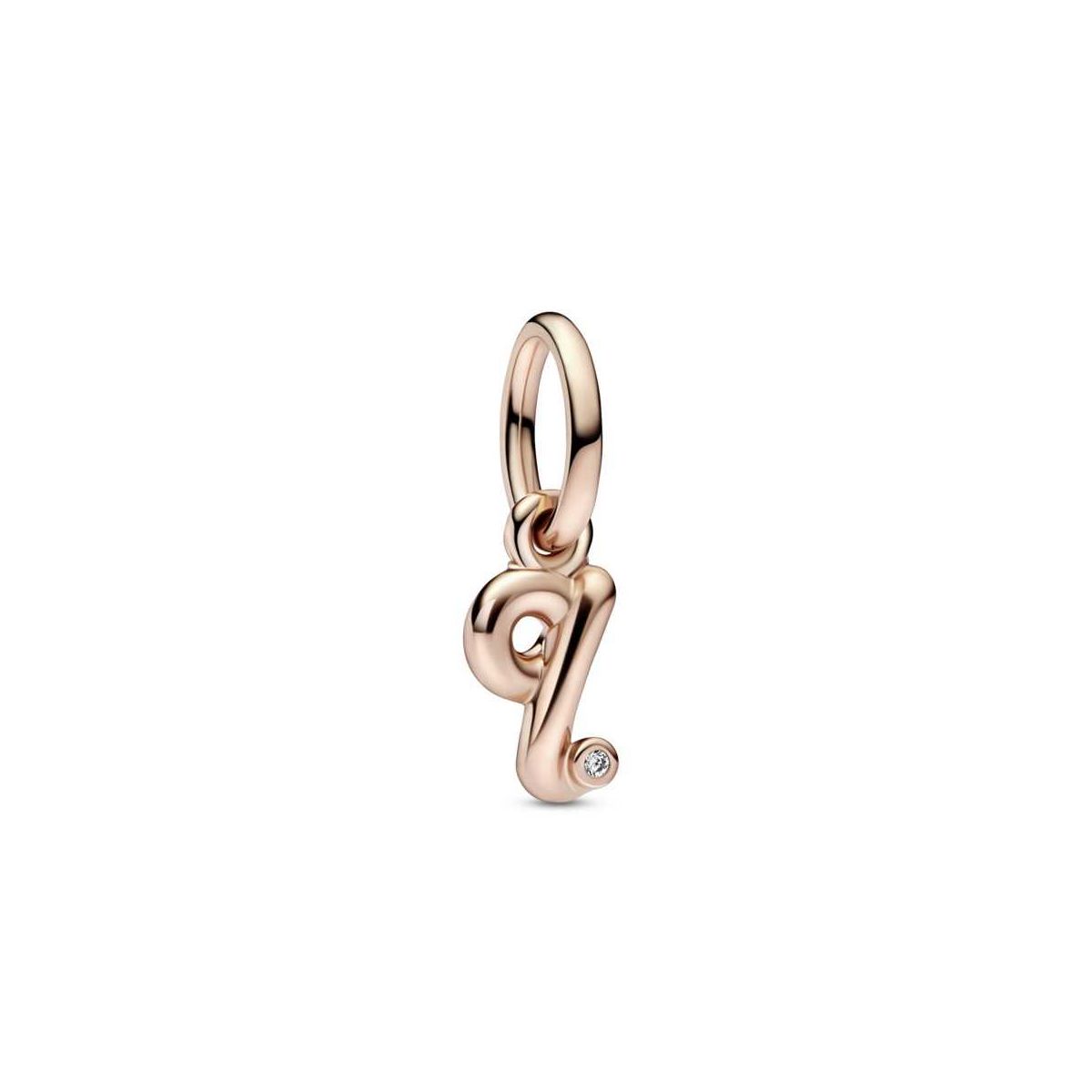 Charm Colgante oro rosa Alfabeto Letra Minúscula Q​ - 782476C01