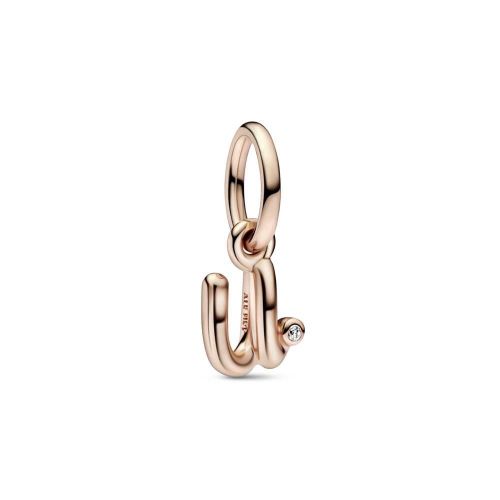 Charm Colgante oro rosa Alfabeto Letra Minúscula U​ - 782479C01