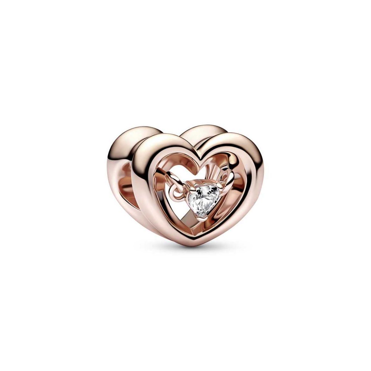 Charm or rosa Cor Radiant & Gema Flotant - 782493C01 Charm or rosa Cor Radiant & Gema Flotant - 782493C01