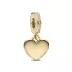 Charm Colgante oro Corazón Grabable  - 768761C01