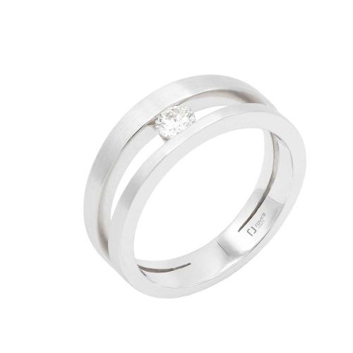 Solitari or blanc i diamant 0,17 cts. - EE