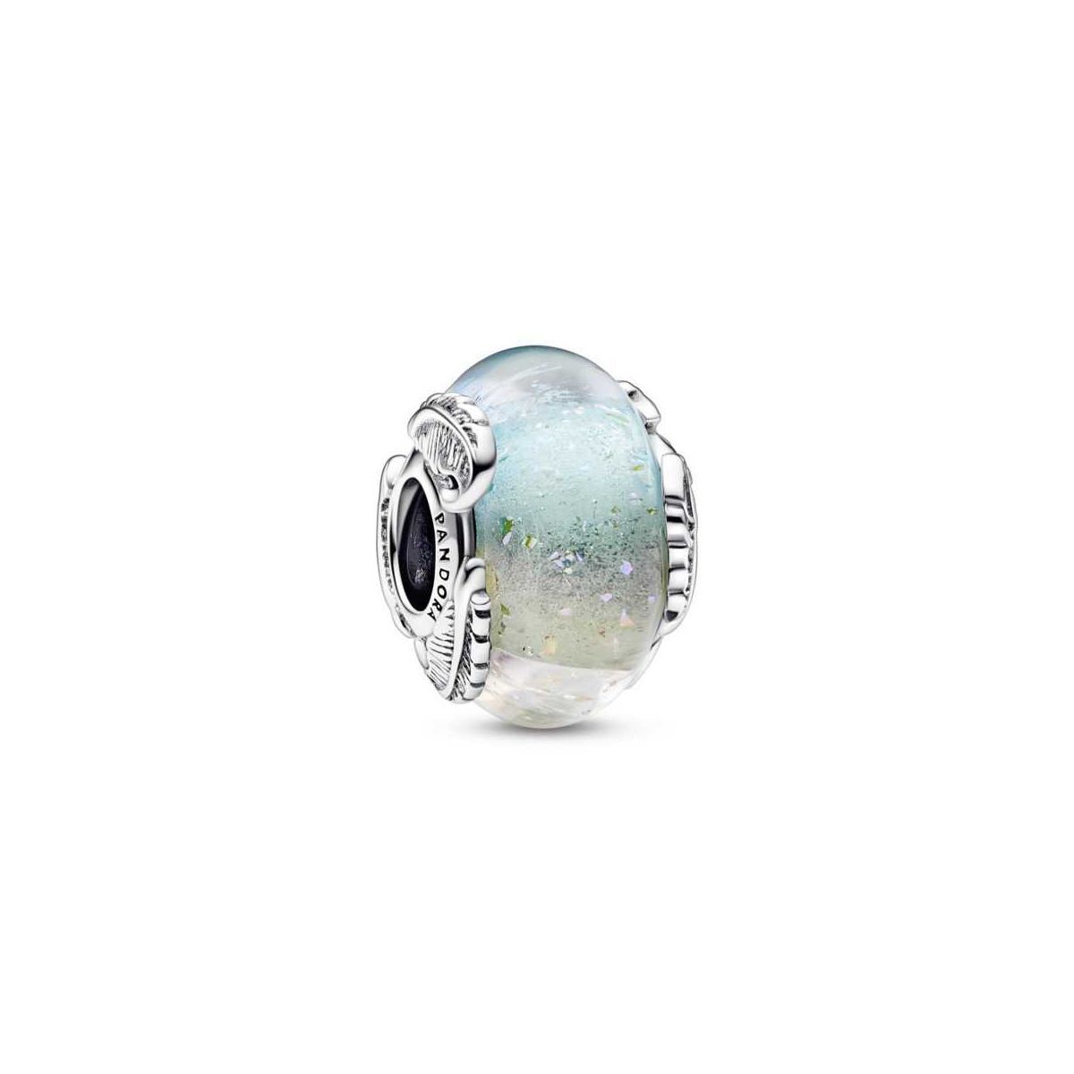Charm Cristall Murano Multicolor plata & Ploma Corbada - 792577C00