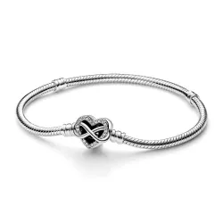 Pulsera Moments plata Cierre Corazón Infinito Brillante T19 - 592645C01-19