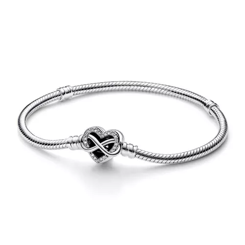 Pulsera Moments plata Cierre Corazón Infinito Brillante T19 - 592645C01-19
