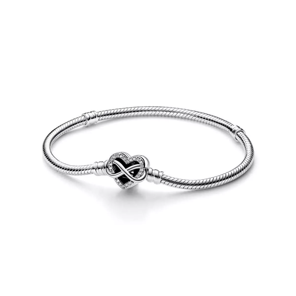 Pulsera Moments plata Cierre Corazón Infinito Brillante T19 - 592645C01-19