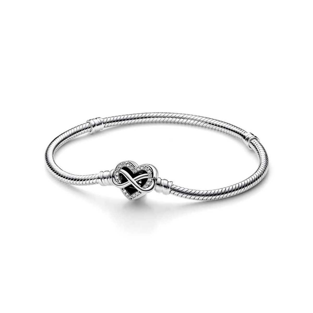 Polsera Moments plata Tancament Cor Infinit Brillant - 592645C01-20 Polsera Moments plata Tancament Cor Infinit Brillant - 592645C01-20