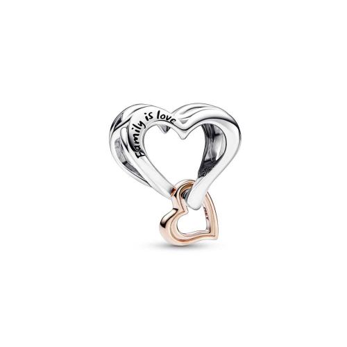 Charm de plata/or rosa Cor Infinit a Filigrana Dos Tons - 782642C00
