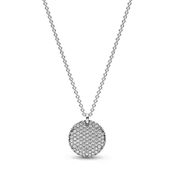 Collar en plata Círculo en Pavé  - 392632C01-45
