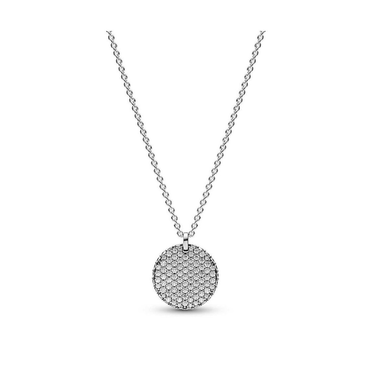 Collar de plata Cercle a Pavé - 392632C01-45