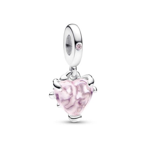 Charm Colgante en plata  Árbol de la Familia y Corazón Rosa - 792654C01