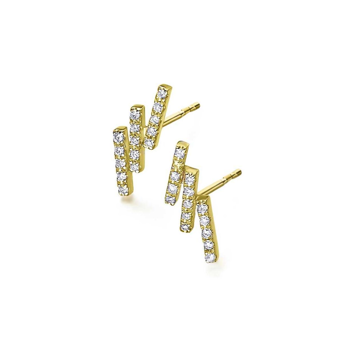 Pendientes oro amarillo y diamantes - GB153OA.00