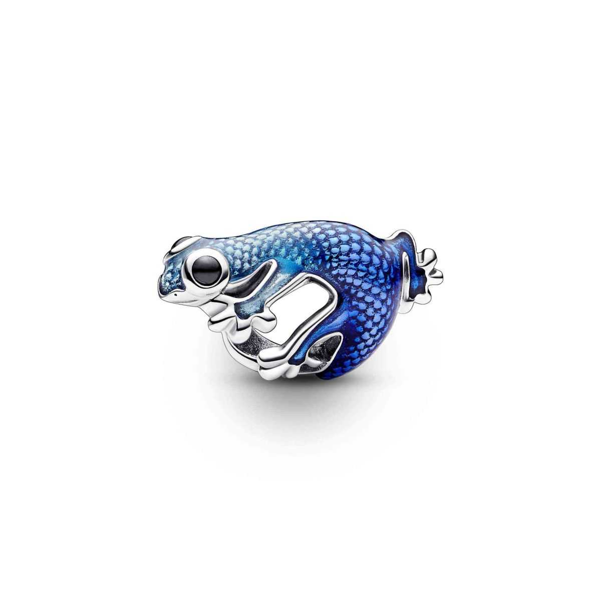 Charm en plata Geco Azul Metalizado  - 792701C01