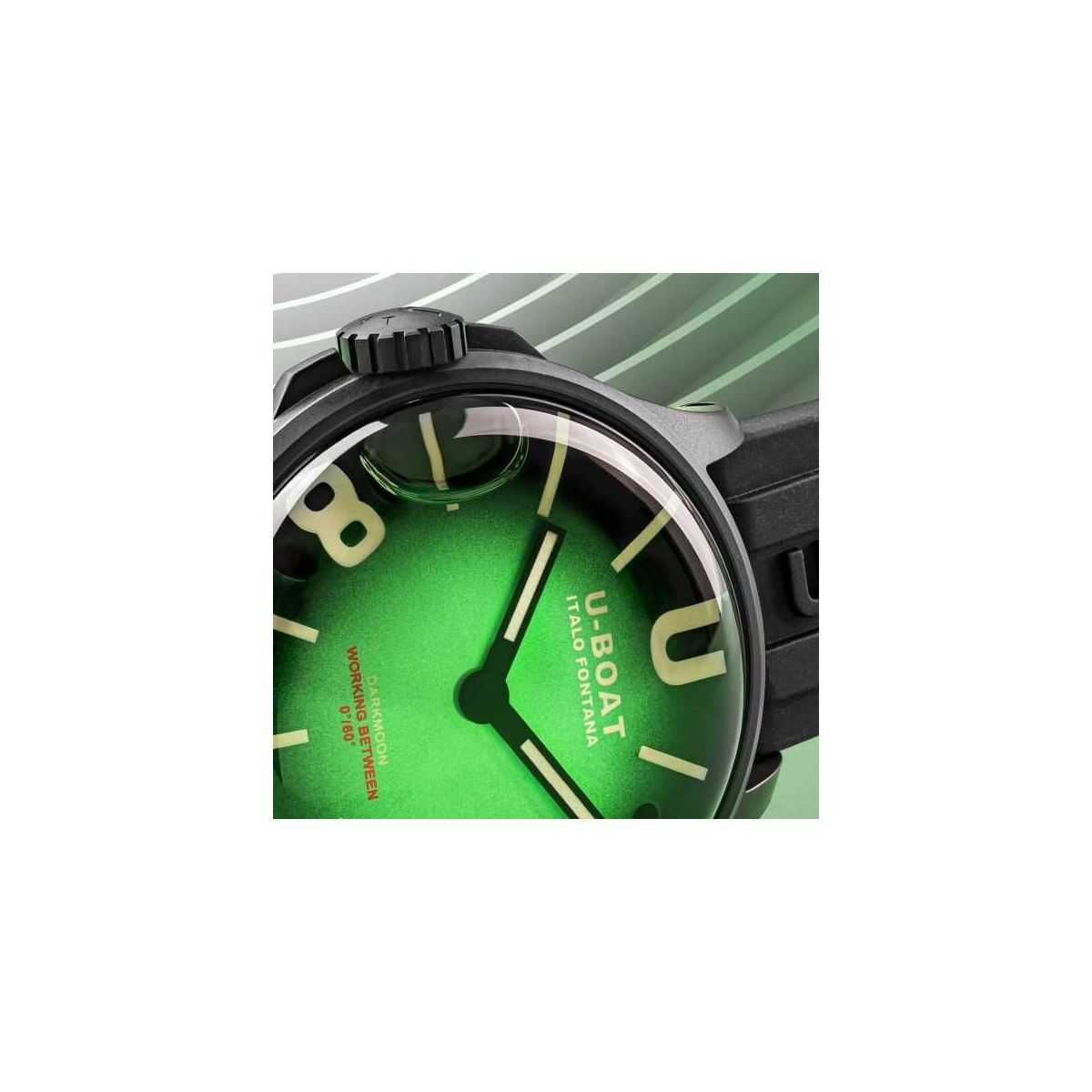 perfil U-Boat Darkmoon 44mm Green PVD Soleil - 9503
