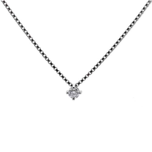 Penjoll en or blanc i diamant VS 0,22 cts - CLN002556 22S