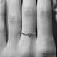 mano Solitario oro blanco y diamante de 0.05 cts - GA014OB.13