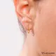 PENDIENTES ARO ALARGADO DE ORO Y DIAMANTES DE 0.06 cts. - GB003OA.00