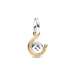 Charm Colgante plata/oro Herradura Disco Giratorio Dos Tonos - 762713C01