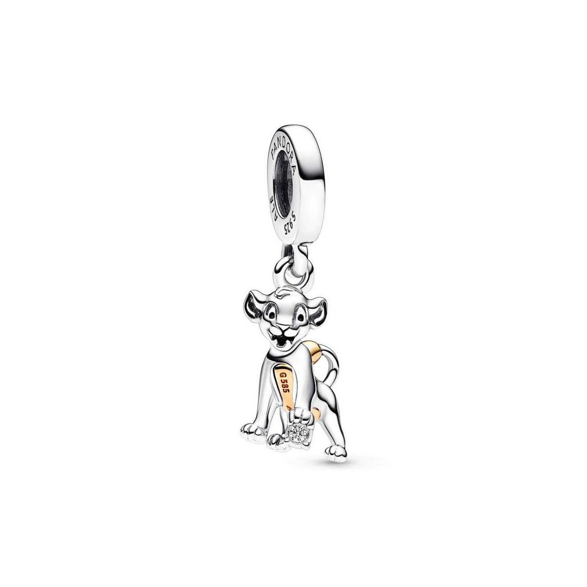 Charm Colgante plata Simba 100 Aniversario de Disney con Diamante  - 792749C01