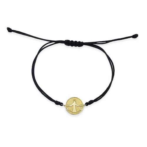 Pulsera Oro 18k Virgen Misericordia - PO 096533