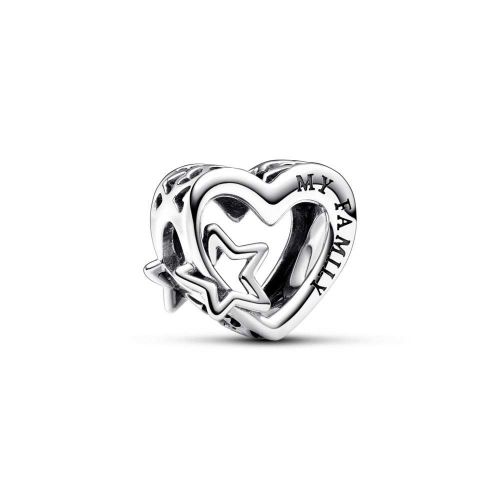 Charm Corazón Filigrana Familia & Estrella - 792829C00
