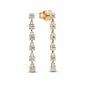 Pendientes Colgantes en oro Gemas Brillantes - 263011C01